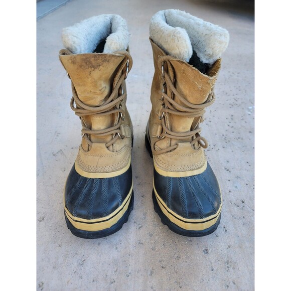 SOREL Womens CARIBOU Waterproof Winter Snow Boot NL1005-280 Size US 6 Fur Lined - Picture 3 of 12